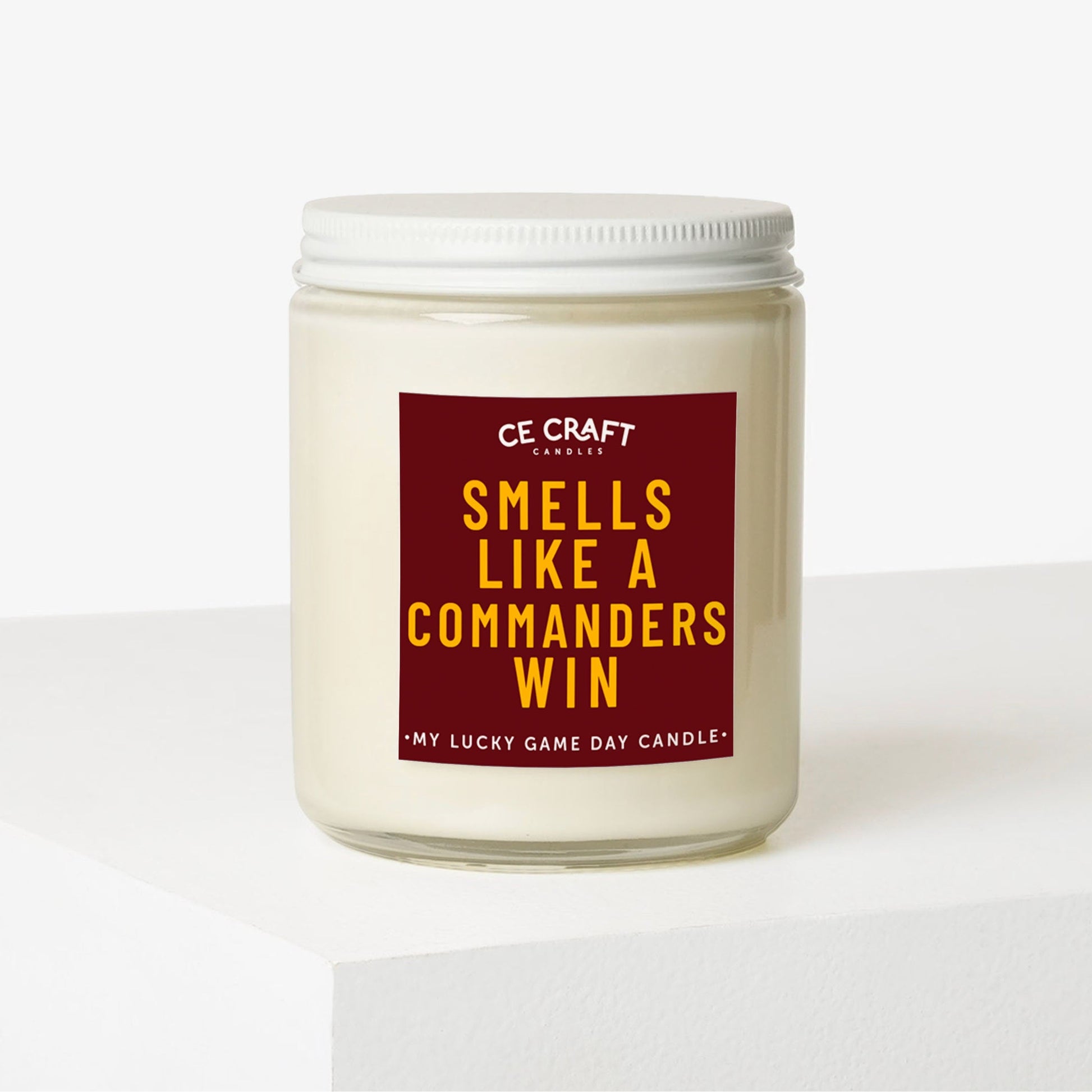 Smells Like a Commanders Win Scented Candle C & E Craft Co 