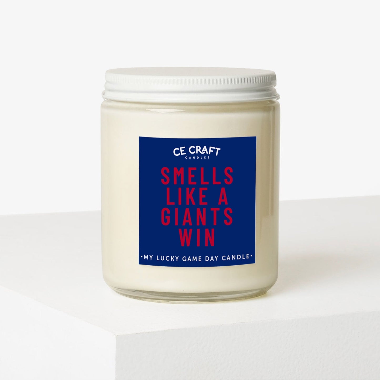 Smells Like a Giants Win Scented Candle C & E Craft Co 