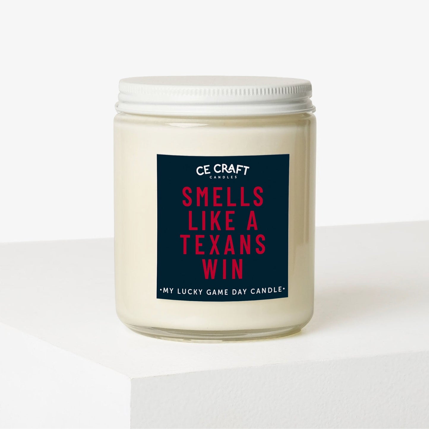 Smells Like a Texans Win Scented Candle C & E Craft Co 
