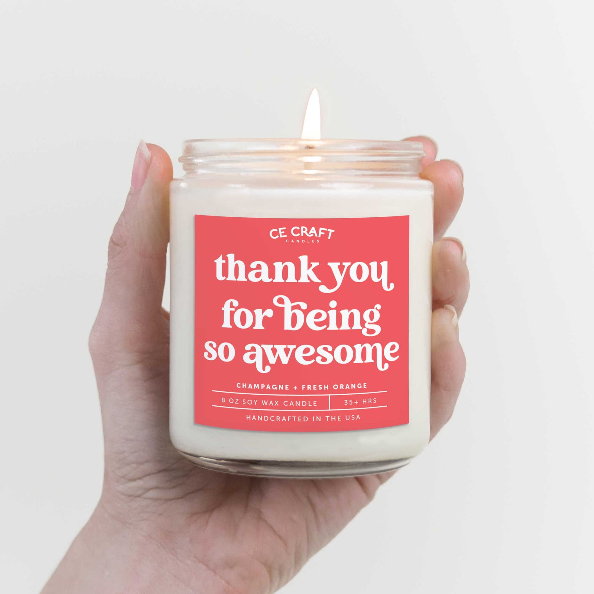 Thanks For Being So Awesome Candle Candles CE Craft 