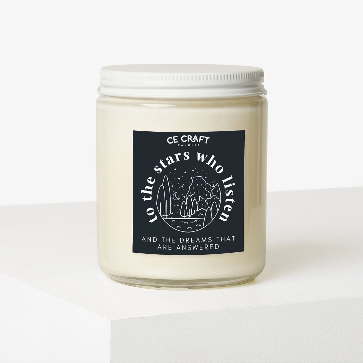 To The Stars Who Listen Soy Wax Candle C & E Craft Co 