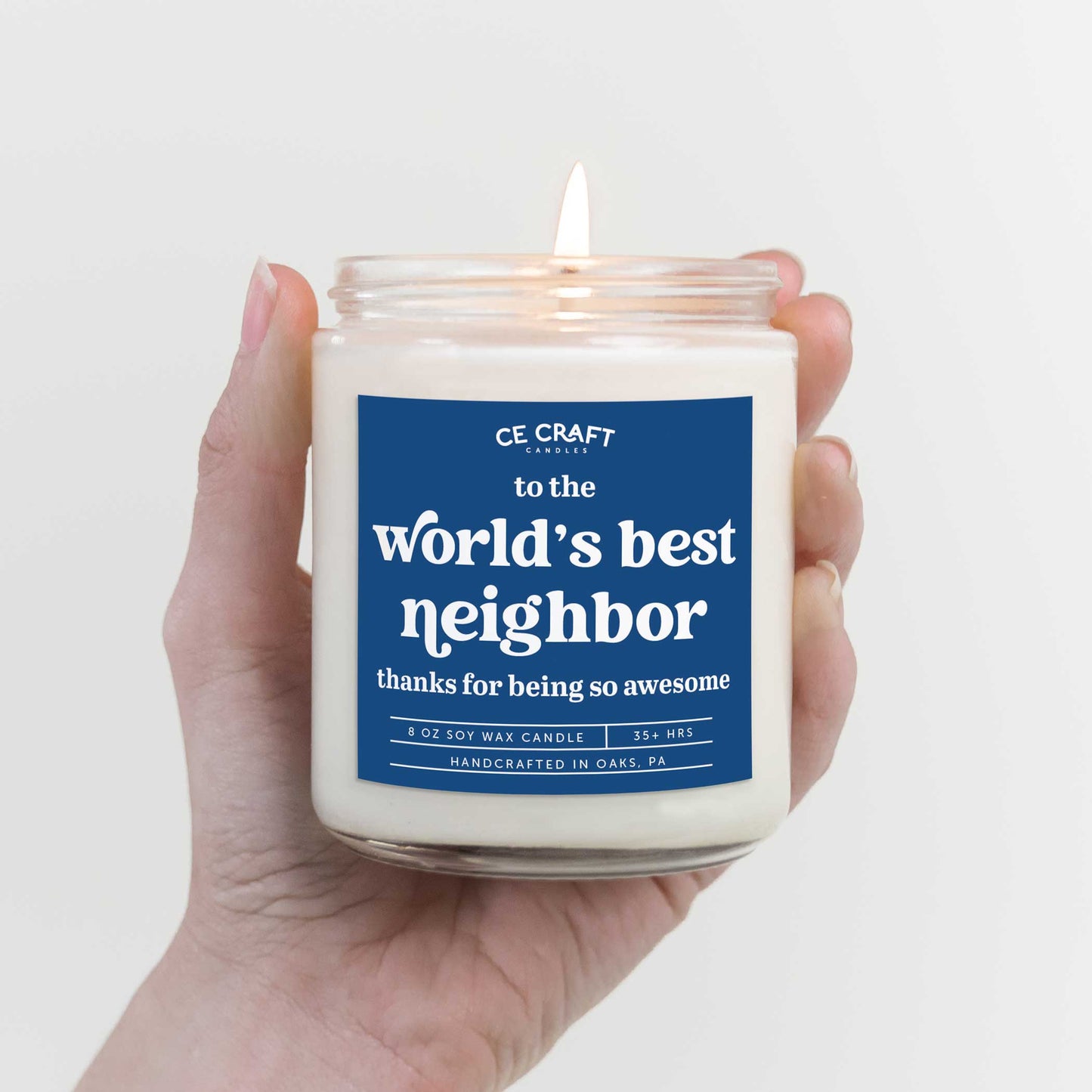 World's Best Neighbor Soy Wax Candle Candles CE Craft 