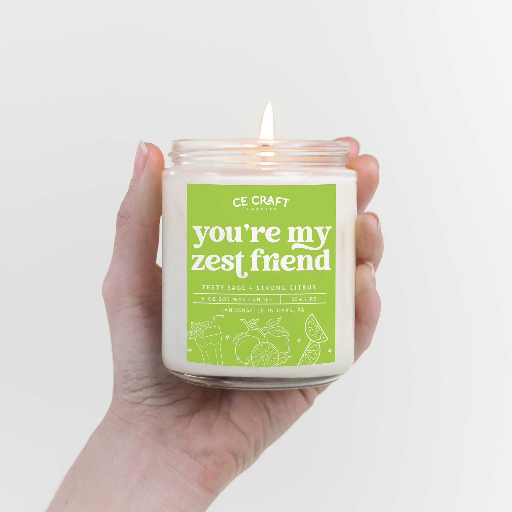 You're My Zest Friend Scented Candle Candles CE Craft 